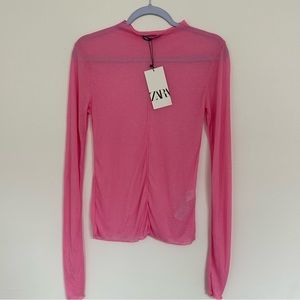 Pink Zara top, L size, New